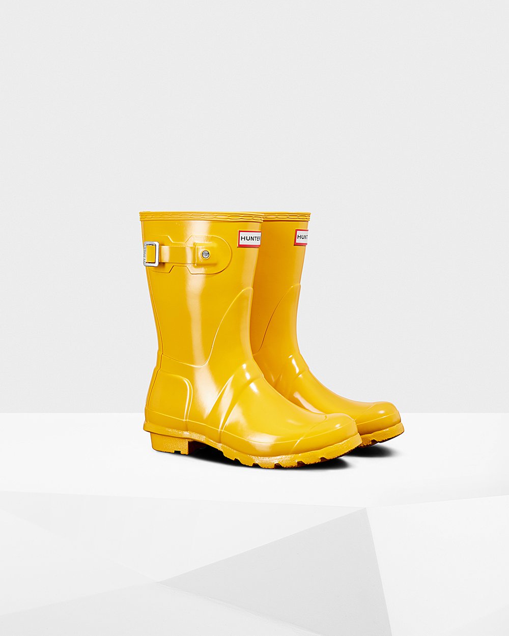 Botas de Lluvia Cortas Hunter Mujer - Original Gloss - Amarillos - LGTBOKQ-27